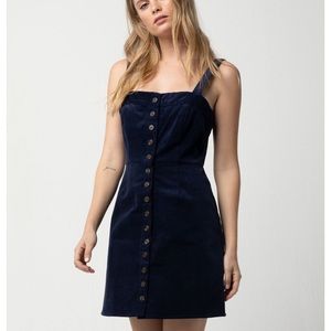 Tilly’s Navy Blue Corduroy Dress, Size M, NWT